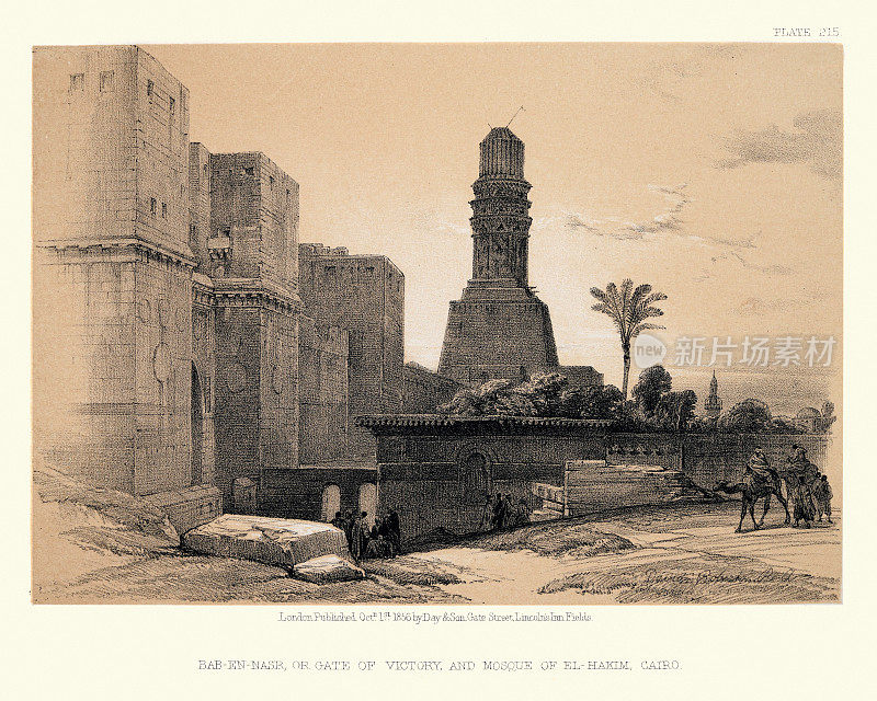Bab al-Nasr门和开罗的El-Hakim清真寺